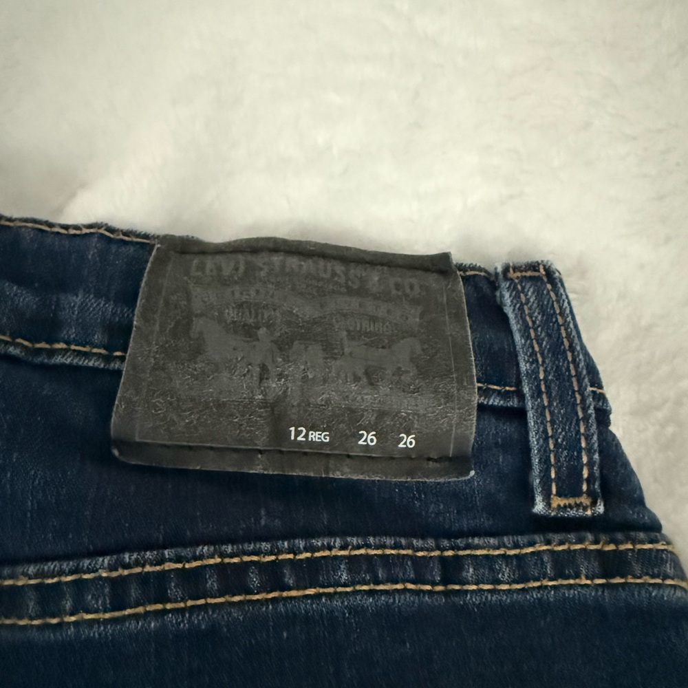 Levi’s Performance 511 Slim Dark Denim Adj Waist Jeans 12 Regular Boys - Picture 7 of 7